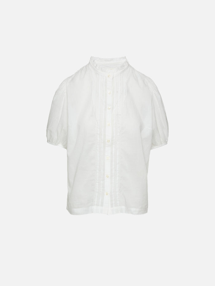 Mira Blouse,BIRDS OF PARADIS BY TROVATA,WHITE,Image 1