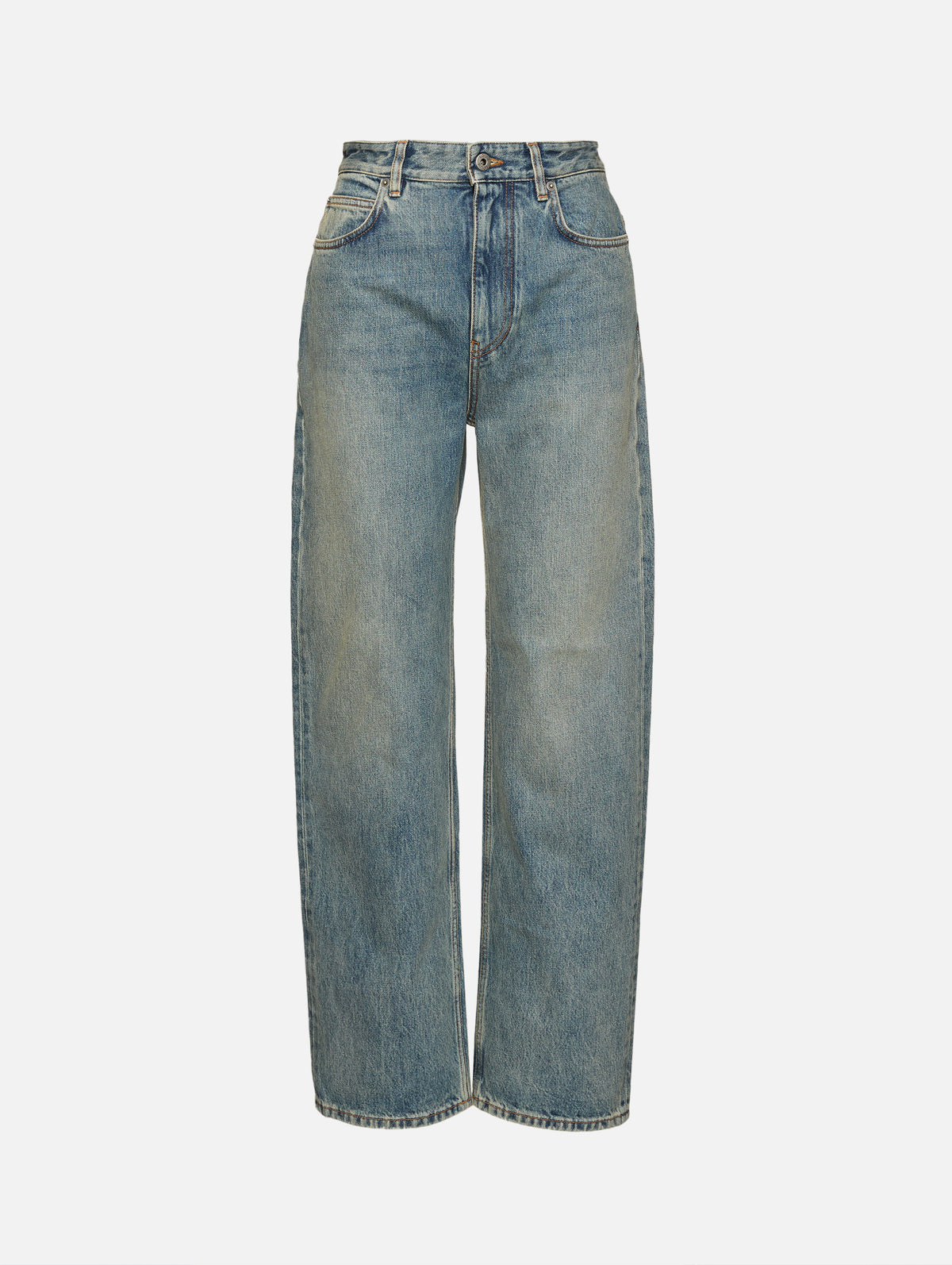 Straight Leg Denim,LOEWE,WASHED DENIM,Image 1