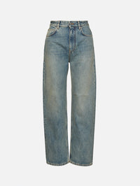 Straight Leg Denim,LOEWE,WASHED DENIM,Image 1