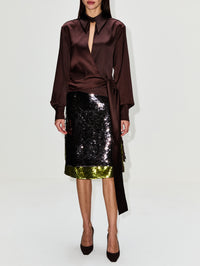 Nyla Midi Skirt,16ARLINGTON,NOCCIOLA/TRIFOG,Image 2