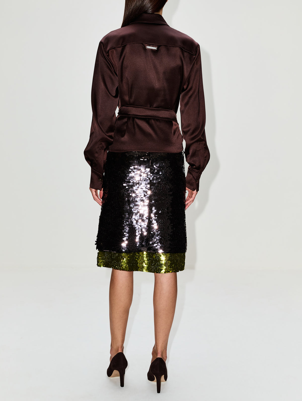 Nyla Midi Skirt,16ARLINGTON,NOCCIOLA/TRIFOG,Image 4