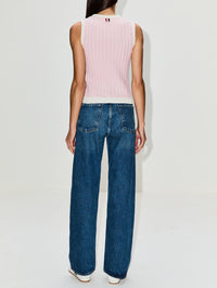 Baby Sleeveless Top,THOM BROWNE,LIGHT PINK,Image 3