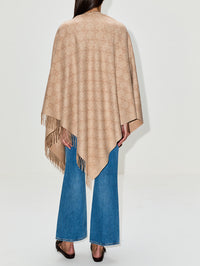 GG Poncho,GUCCI,WHITE/BEIGE,Image 3
