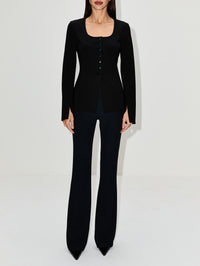 Caitlin Shirt Jacket,KALLMEYER,BLACK,Image 2