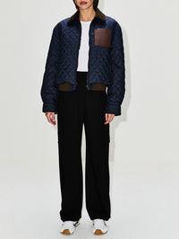 Short Jacket,LOEWE,DARK NAVY,Image 2