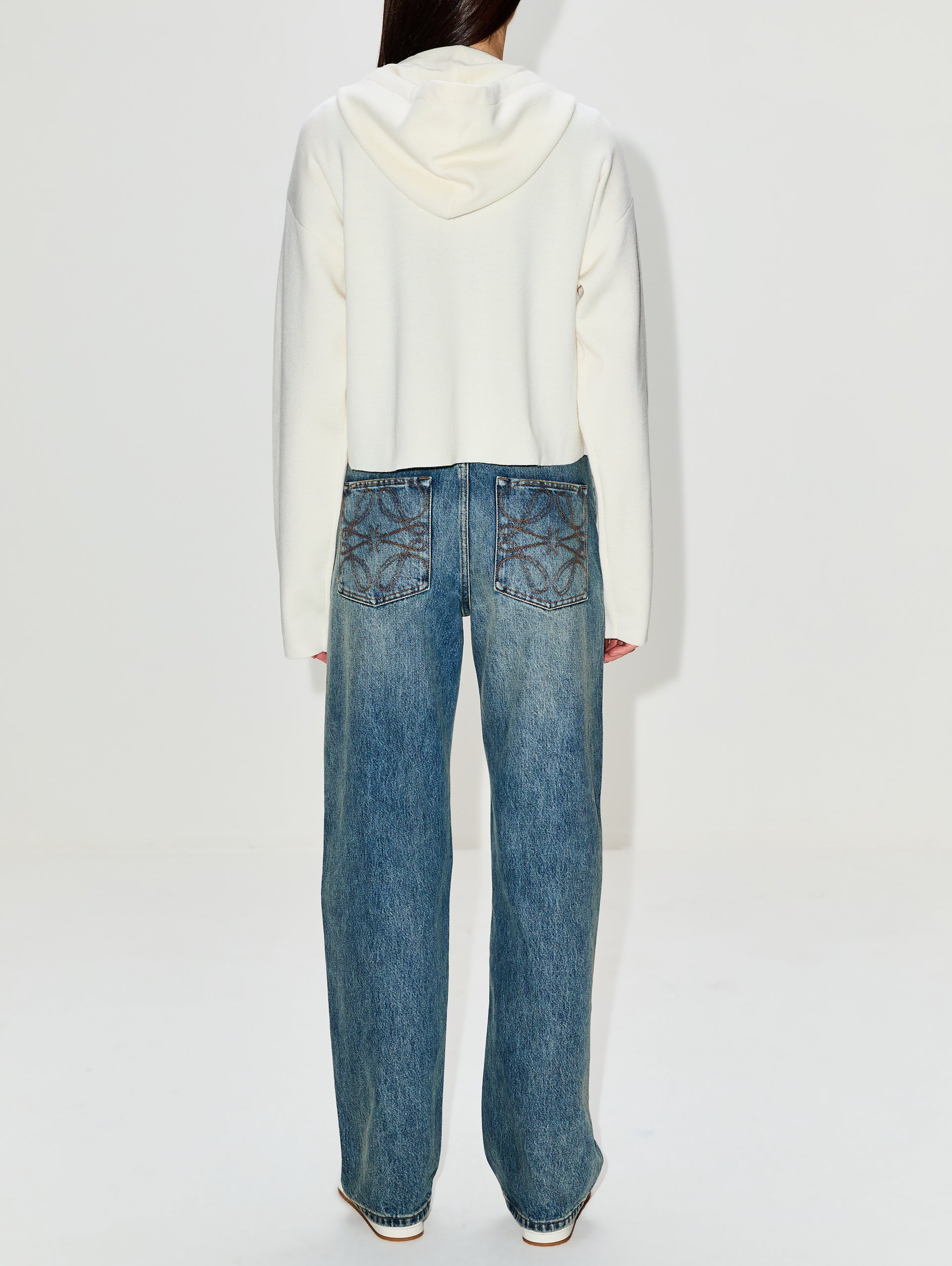 LOEWE×On ジャンパー　ユニセックス Hooded parka in cotton and silk Blue - LOEWE International
