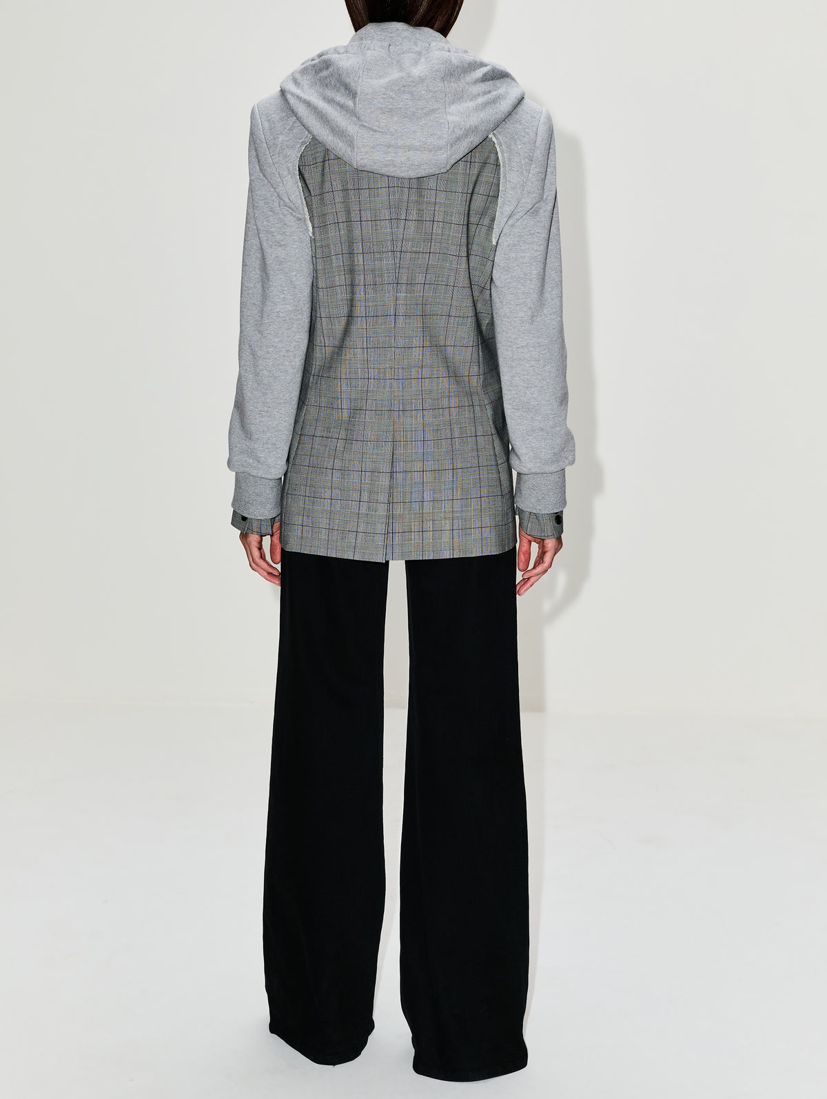 Deconstructed Hoodie Jacket,MONSE,GREY,Image 3