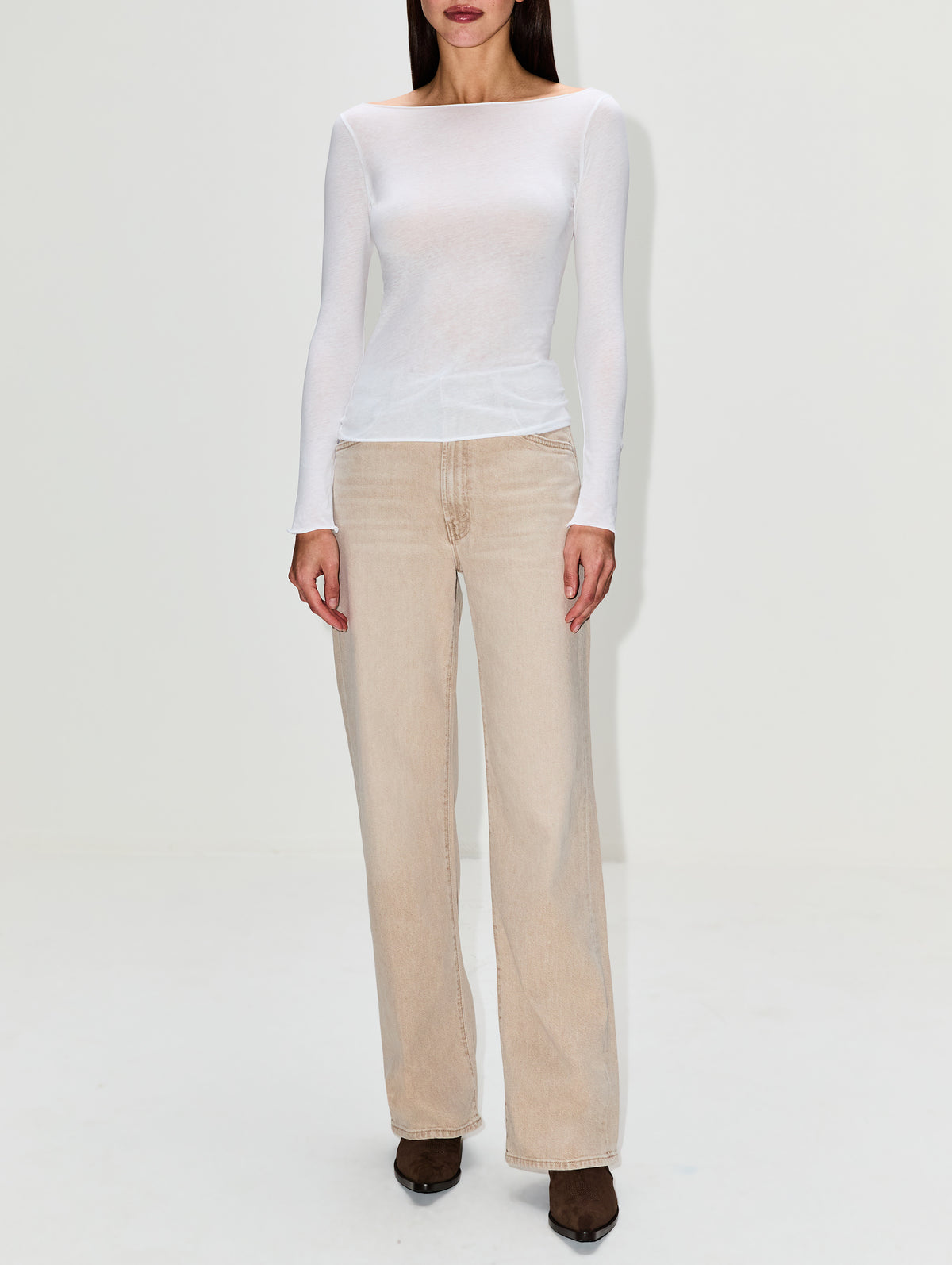 Dodger Sneak Jean,MOTHER,CARAMEL,Image 2