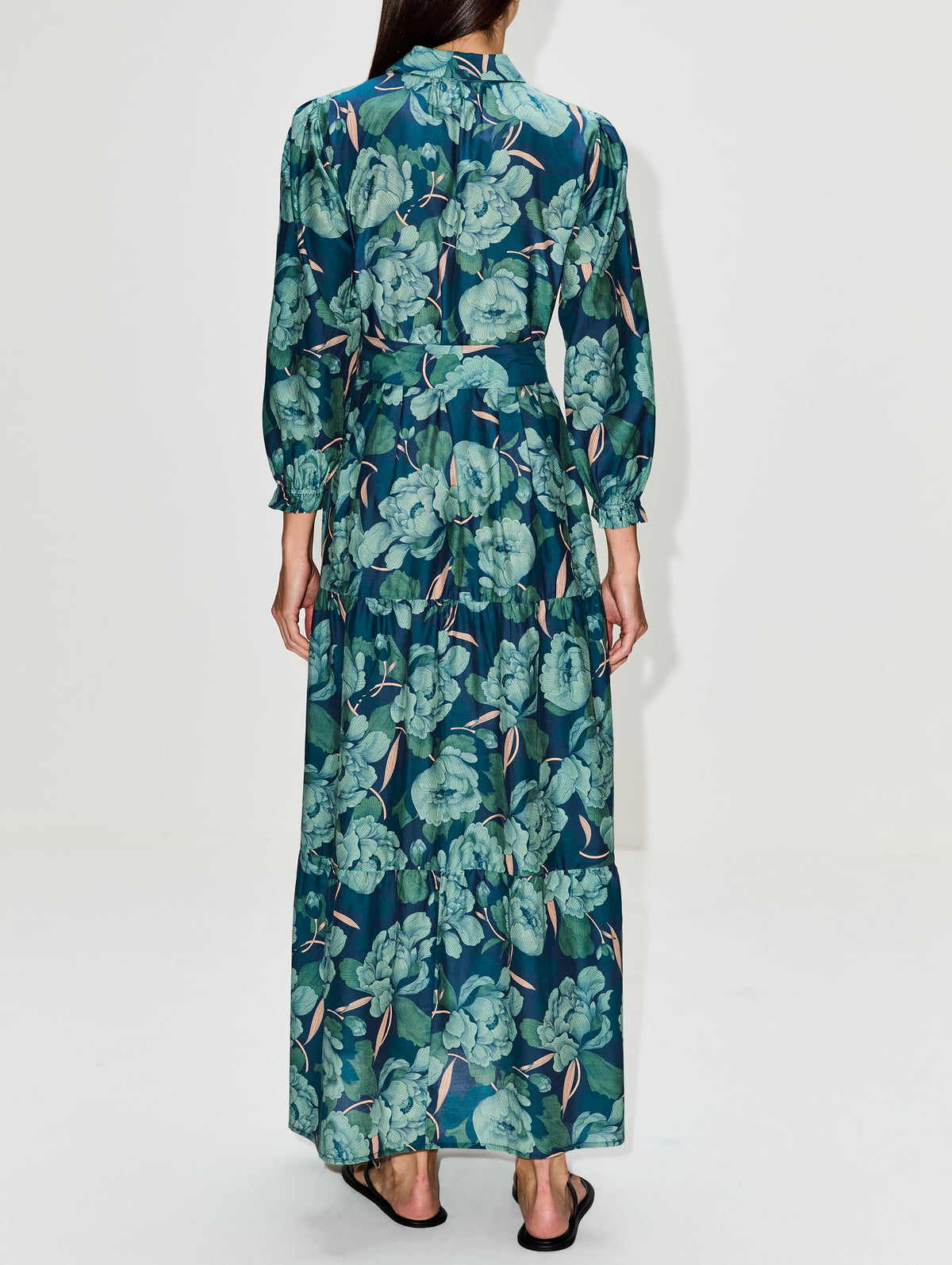 Martina Dress,BIRDS OF PARADIS BY TROVATA,HUSHED MEADOW,Image 4