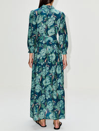 Martina Dress,BIRDS OF PARADIS BY TROVATA,HUSHED MEADOW,Image 4