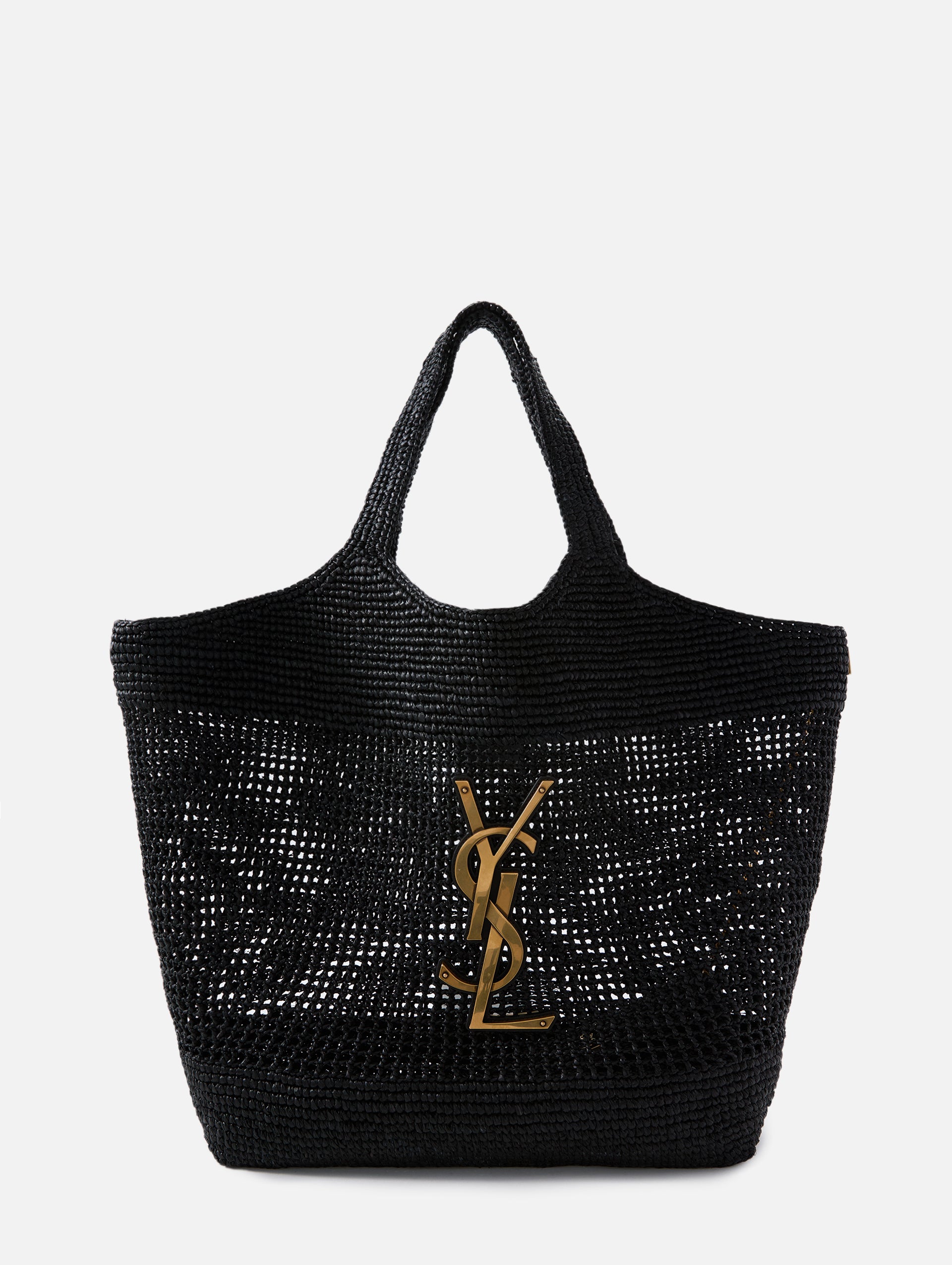Icare Raffia Tote | SAINT LAURENT | elysewalker