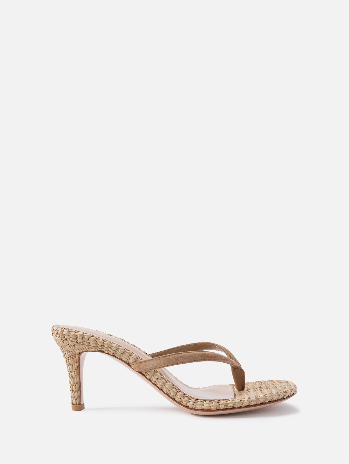 Calypso Heel Sandal,GIANVITO ROSSI,CAMEL NATURAL,Image 1