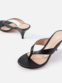 Vitello Sandal Heel,GIANVITO ROSSI,NERO BLACK,Image 2