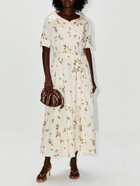 Lydia Dress,ALTUZARRA,IVORY ALLOVER PETALS,Image 2