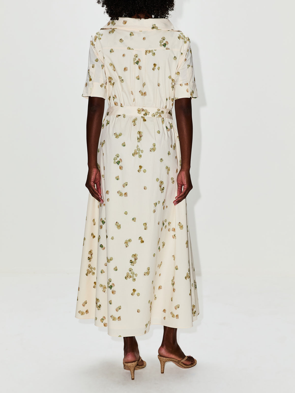 Lydia Dress,ALTUZARRA,IVORY ALLOVER PETALS,Image 4