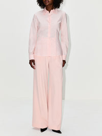 Fitted Blouse,ANOTHER TOMORROW,LOTUS PINK,Image 2