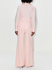 Fitted Blouse,ANOTHER TOMORROW,LOTUS PINK,Image 3