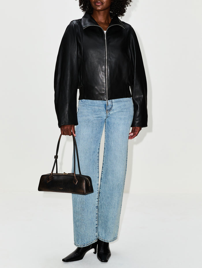 Medium Le Teckel Bag,ALAIA,EBENE,Image 1