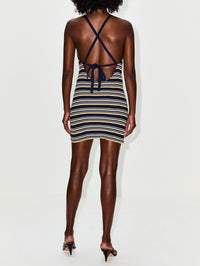 Crochet Dress,MIU MIU,BLUE,Image 4