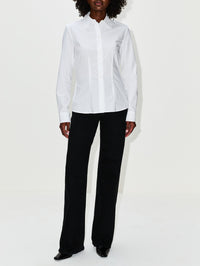 Fitted Blouse,ANOTHER TOMORROW,WHITE,Image 2