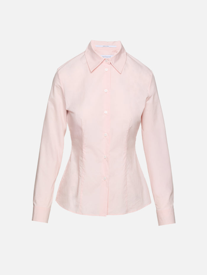 Fitted Blouse,ANOTHER TOMORROW,LOTUS PINK,Image 1