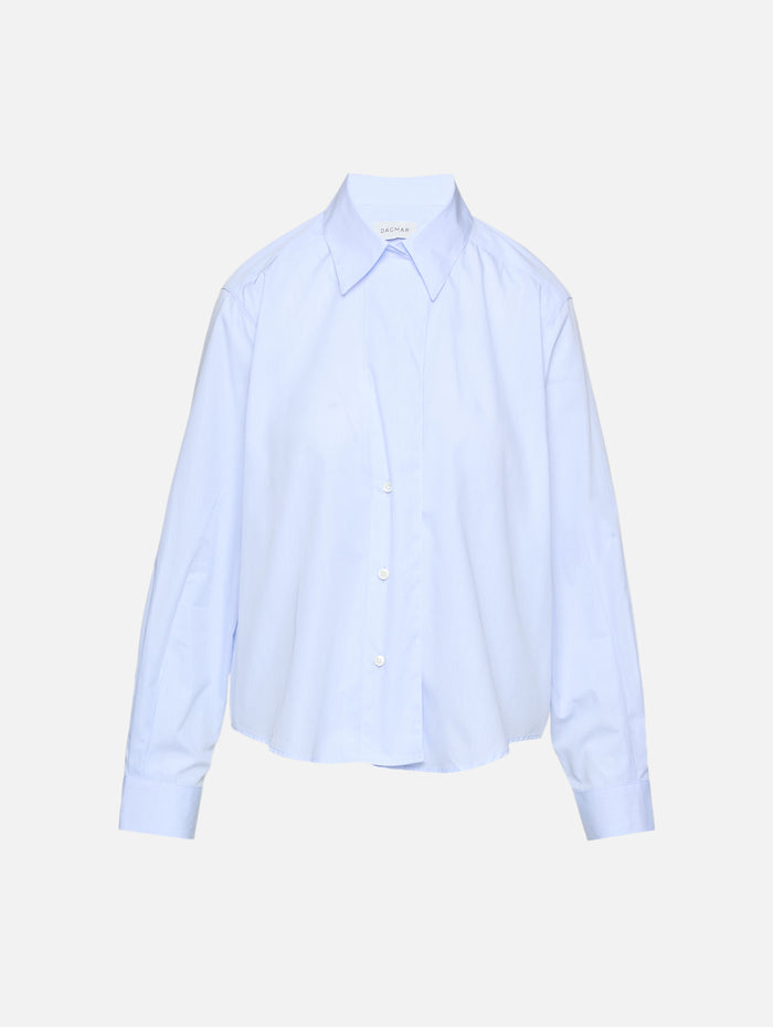 Cropped Shirt,HOUSE OF DAGMAR,LIGHT BLUE,Image 1