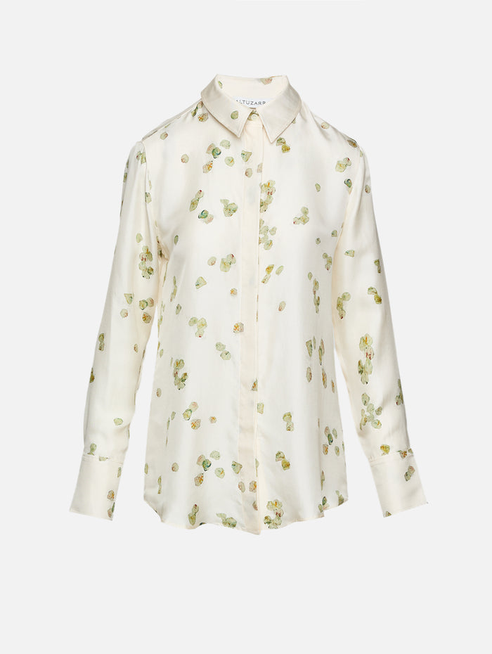 Chika Top,ALTUZARRA,IVORY ALLOVER PETALS,Image 1