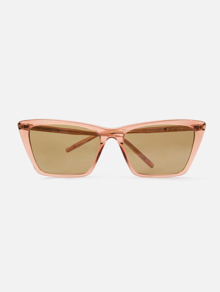 737 Mica Sunglasses,KERING EYE- SAINT LAURENT,BROWN,Image 1