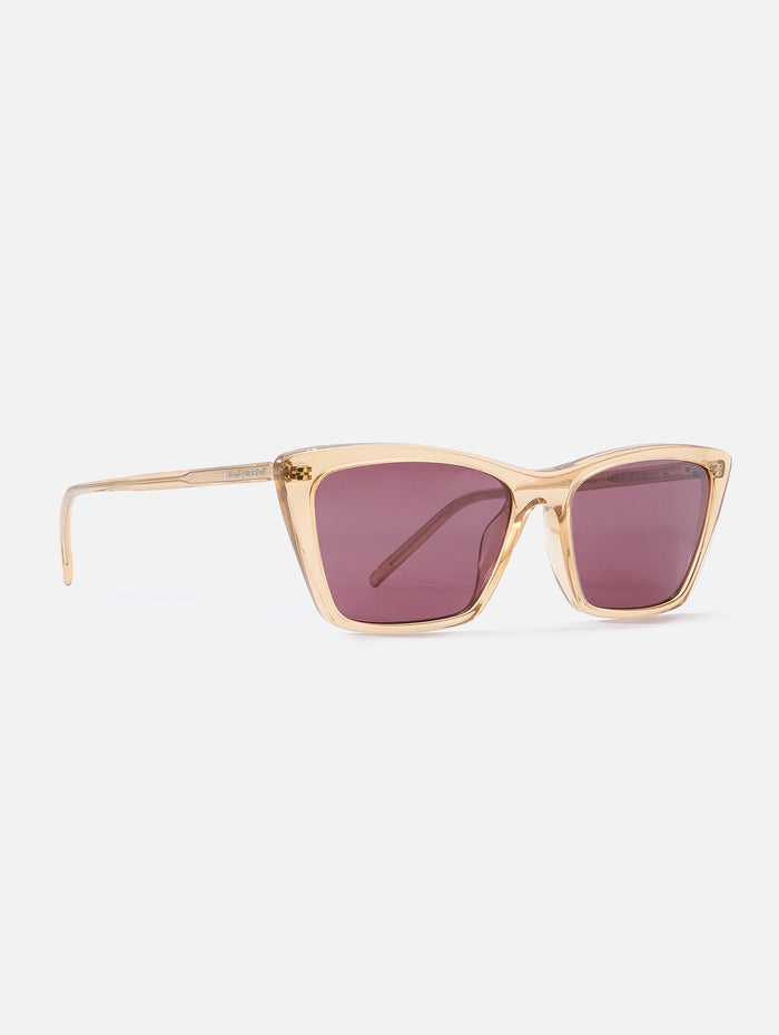 737 Mica Sunglasses,KERING EYE- SAINT LAURENT,YELLOW,Image 1