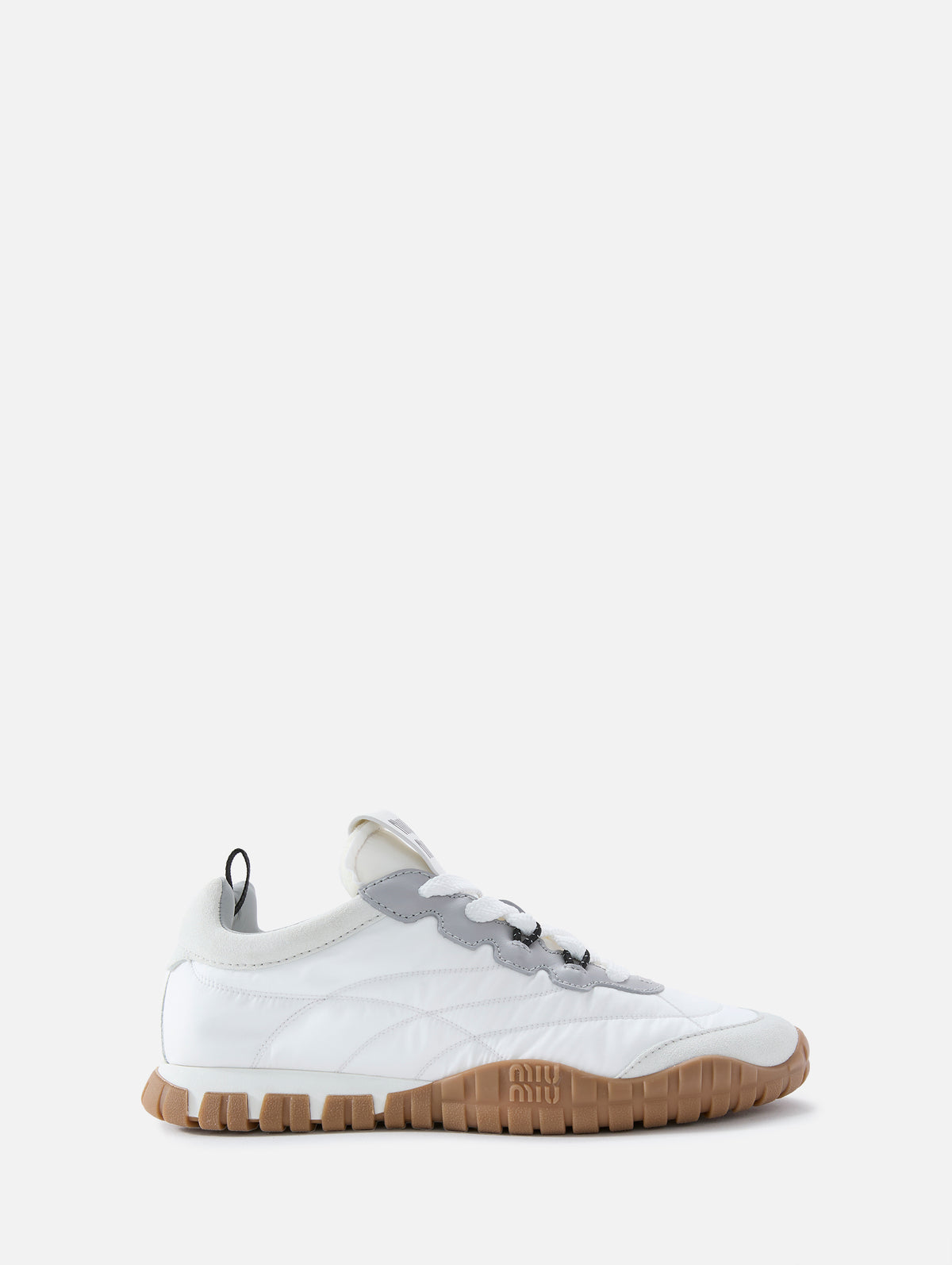 Tyre Sneaker,MIU MIU,BIANCO,Image 1