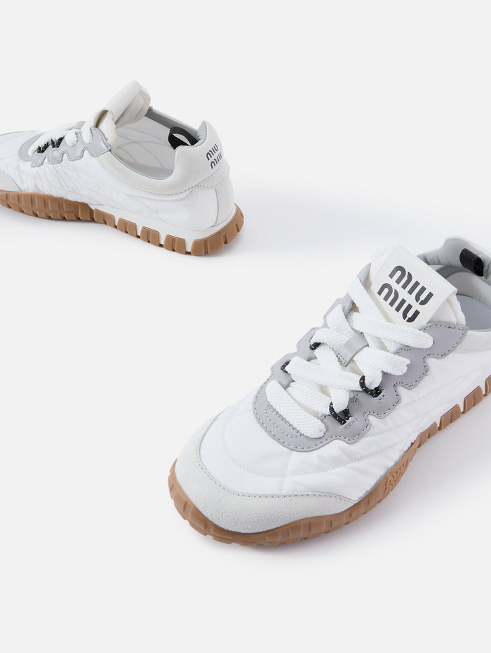Tyre Sneaker,MIU MIU,BIANCO,Image 1
