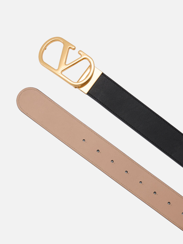 V Logo Belt,VALENTINO GARAVANI,NERO/ROSE,Image 1