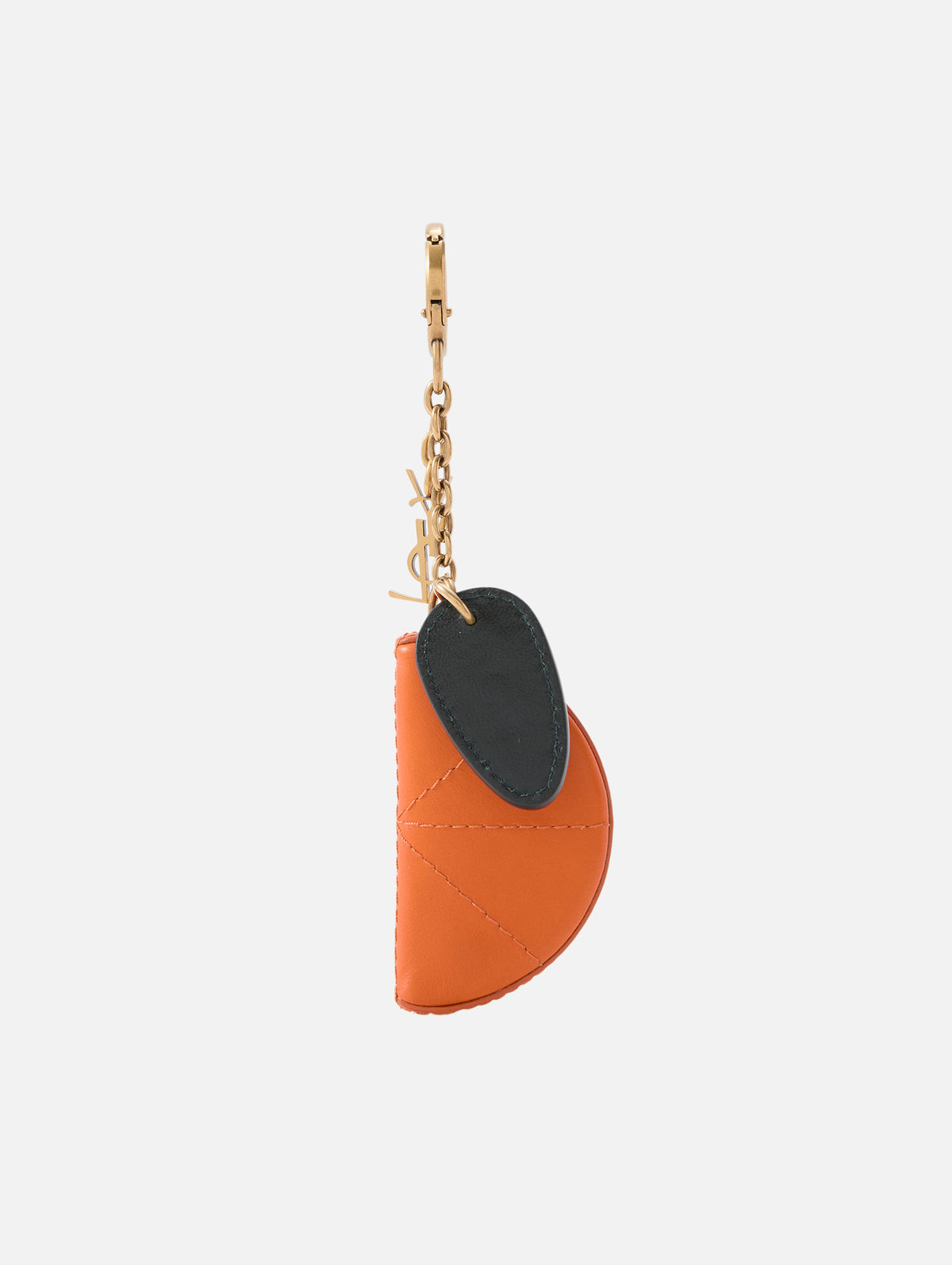 Orange Key Chain,SAINT LAURENT,ORANGE GREEN,Image 1