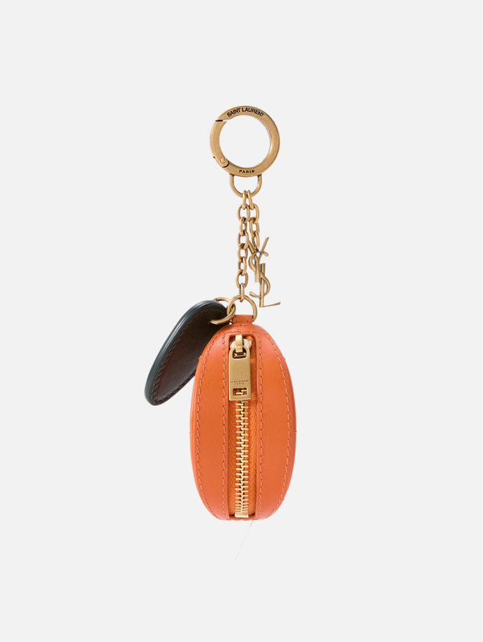 Orange Key Chain,SAINT LAURENT,ORANGE GREEN,Image 1