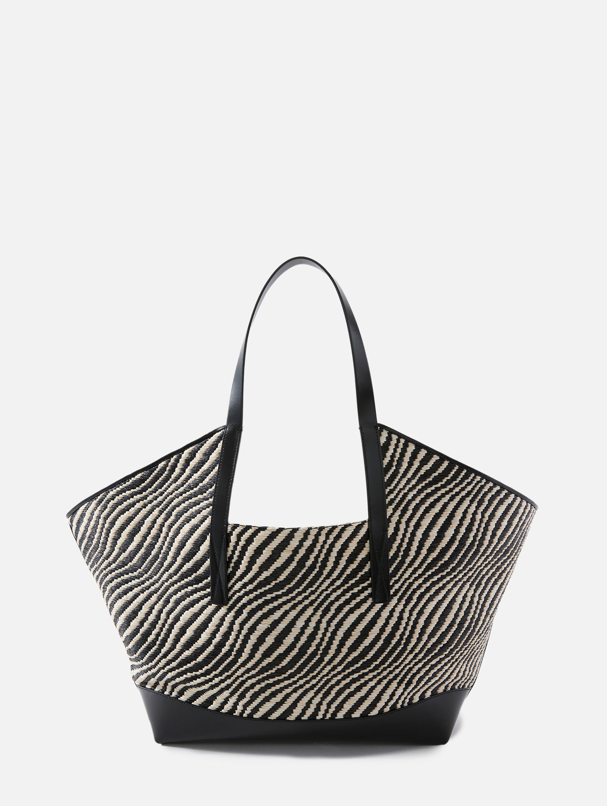 Wavy Tote,MARNI,BLACK,Image 3