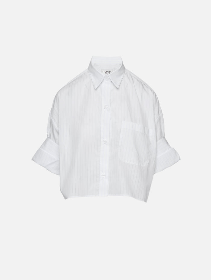 Next Ex Shirt,TWP,WHITE/LIGHT BLUE,Image 1