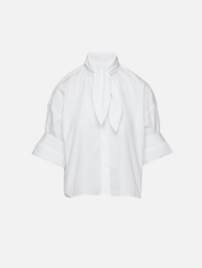 Tie One On Blouse,TWP,WHITE,Image 1