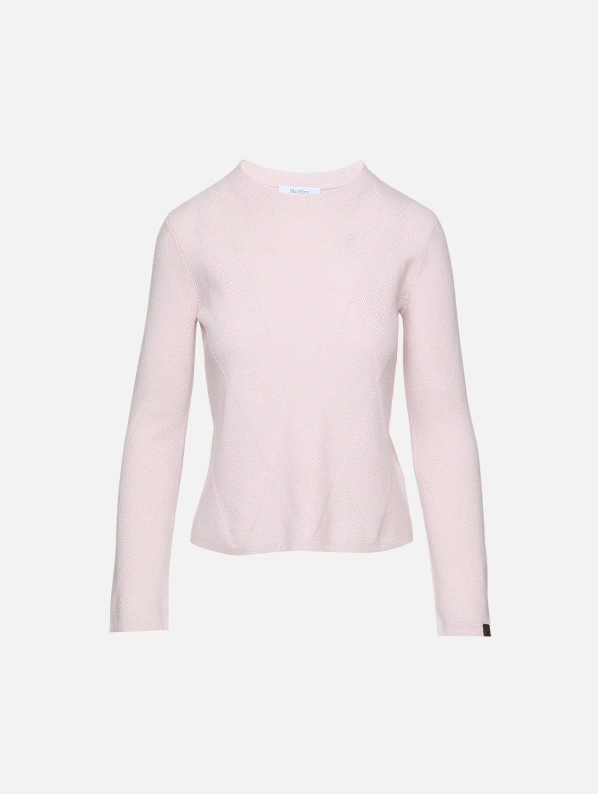 Crew Neck Sweater,MAX MARA,PINK,Image 1