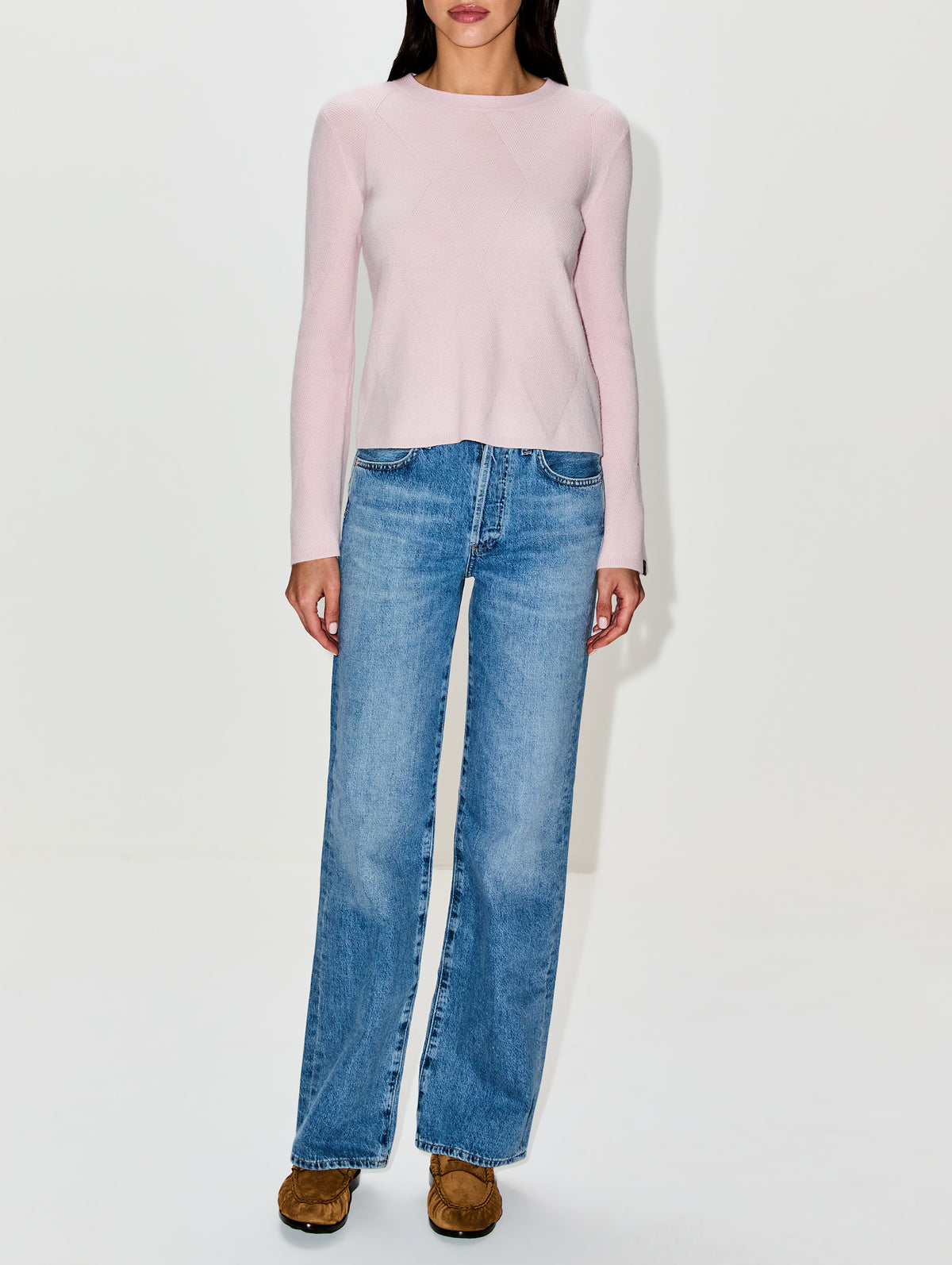 Crew Neck Sweater,MAX MARA,PINK,Image 2