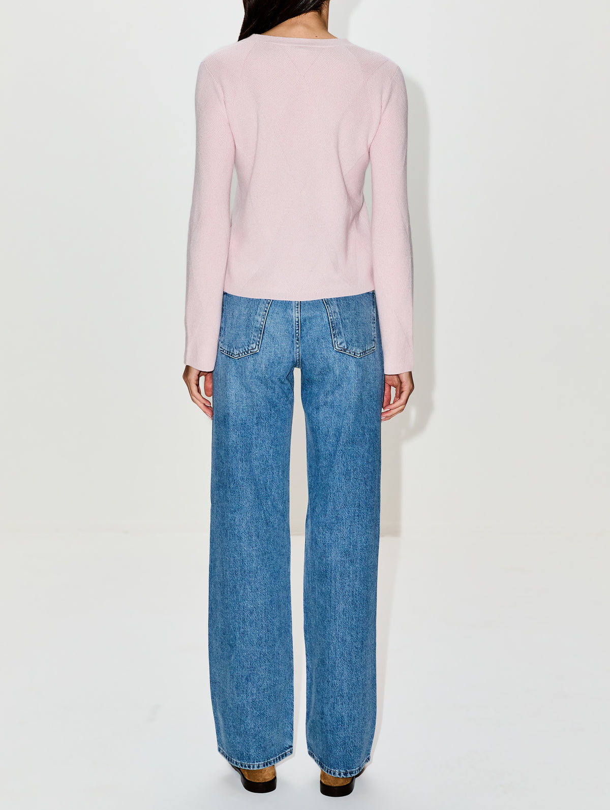 Crew Neck Sweater,MAX MARA,PINK,Image 3