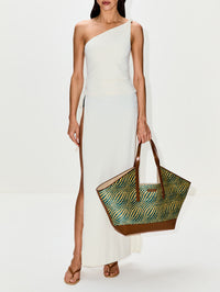 Wavy Tote,MARNI,GARDEN GREEN,Image 2