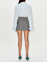 Deconstructed Mini Skirt,MONSE,GREY,Image 4