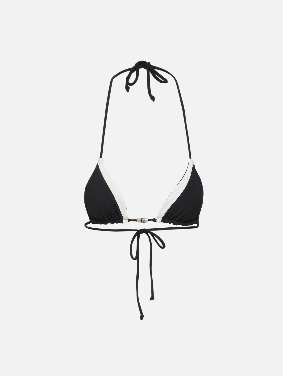 Fosca Triangle Bikini Top,BOND-EYE,BLACK/COCONUT,Image 1