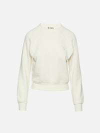 Shrunken Raglan Sweatshirt,ÉTERNE,CREAM,Image 1