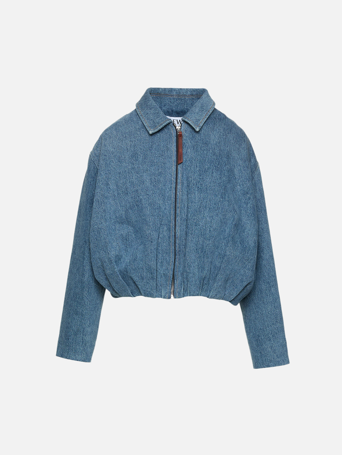 Draped Denim Jacket,LOEWE,INDIGO BLUE,Image 1