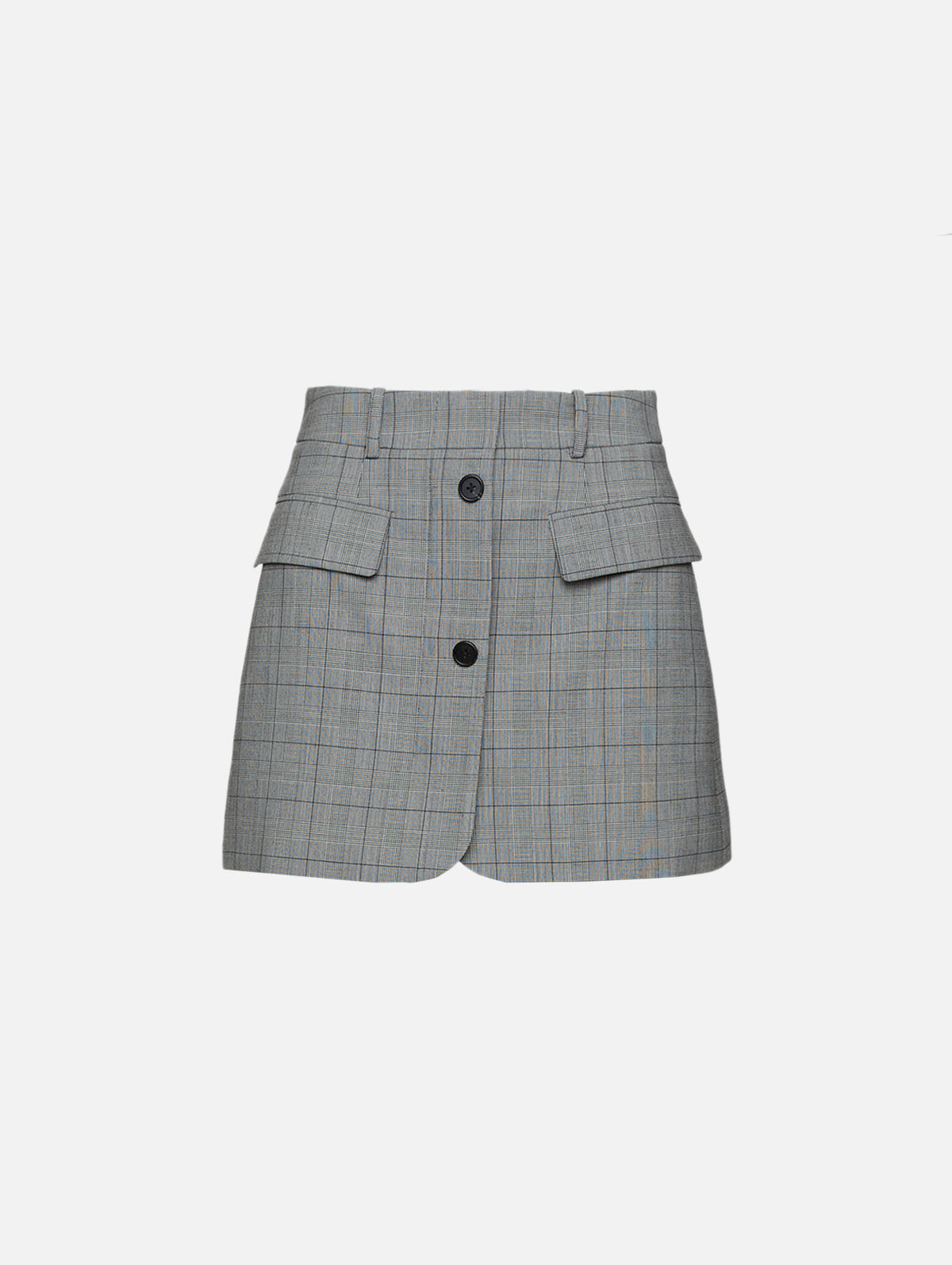 Deconstructed Mini Skirt,MONSE,GREY,Image 1