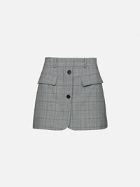 Deconstructed Mini Skirt,MONSE,GREY,Image 1