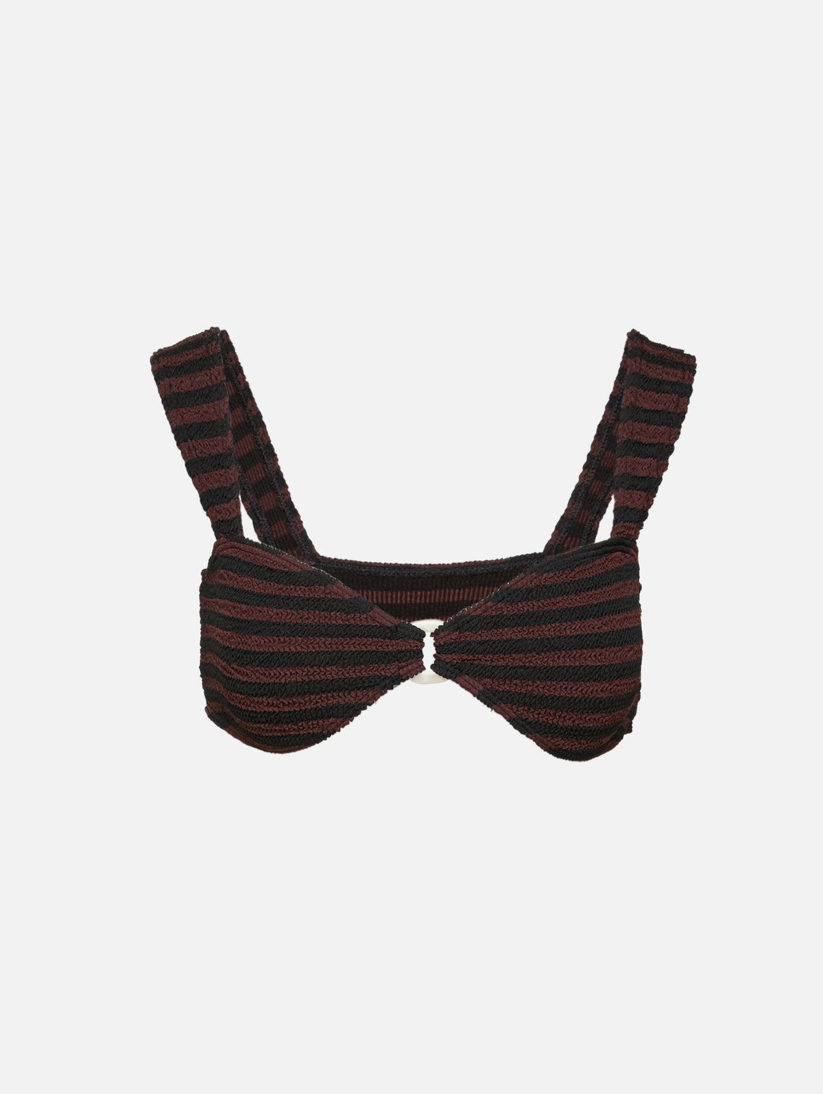 Ring Delphi Bikini Top,BOND-EYE,CAROB/BLACK,Image 2