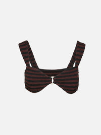 Ring Delphi Bikini Top,BOND-EYE,CAROB/BLACK,Image 2