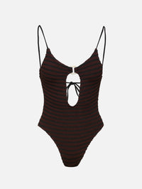 Ring Arden One Piece Swimsuit,BOND-EYE,CAROB/BLACK,Image 2